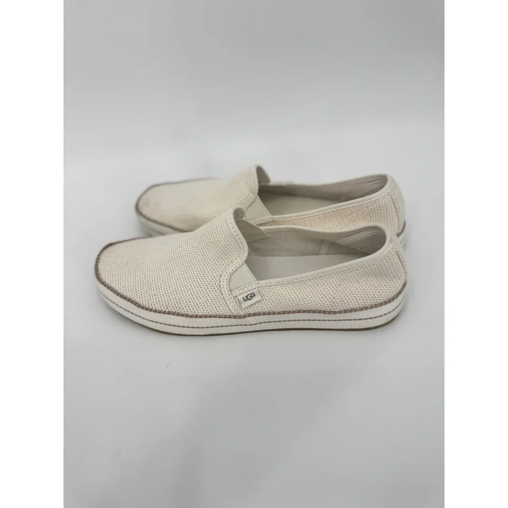 UGG Bren Stretch Woven Slip On‎ Sneakers Beige Women's Size 9.5 Espadrille